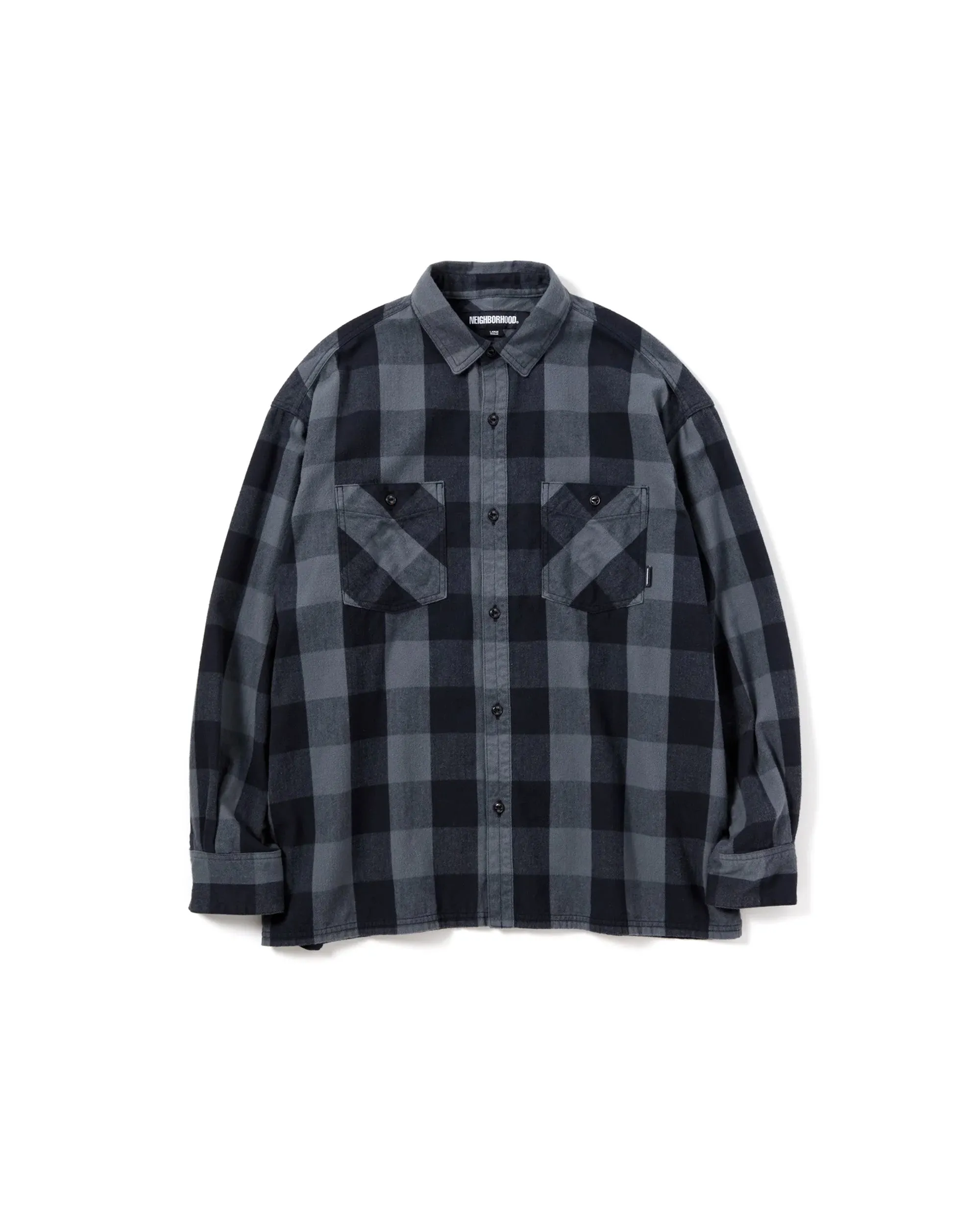 Buffalo Check L/S Shirt - Grey