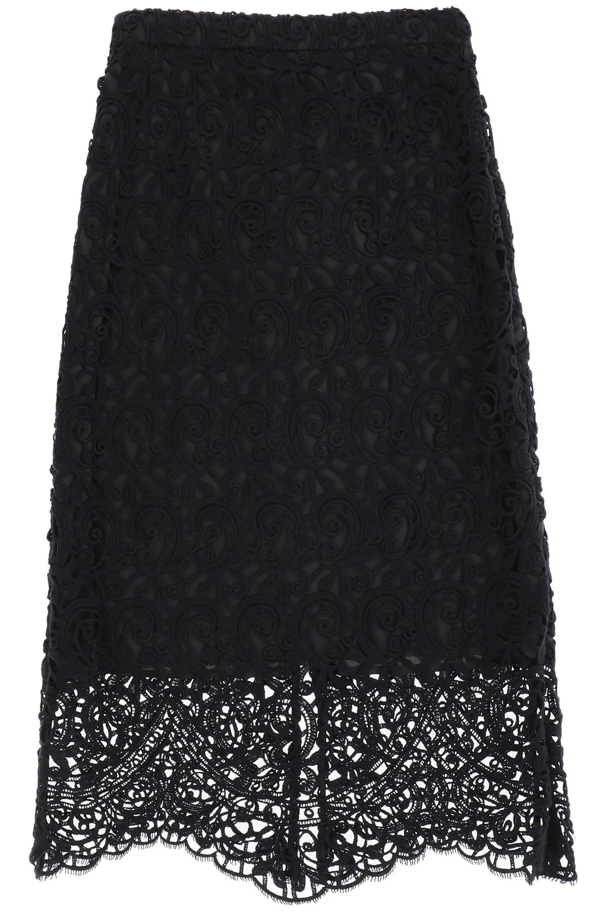 Burberry macrame lace pencil skirt