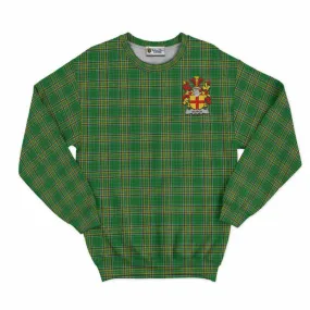 Burgh Irish Clan Tartan Sweatshirt with Coat of Arms