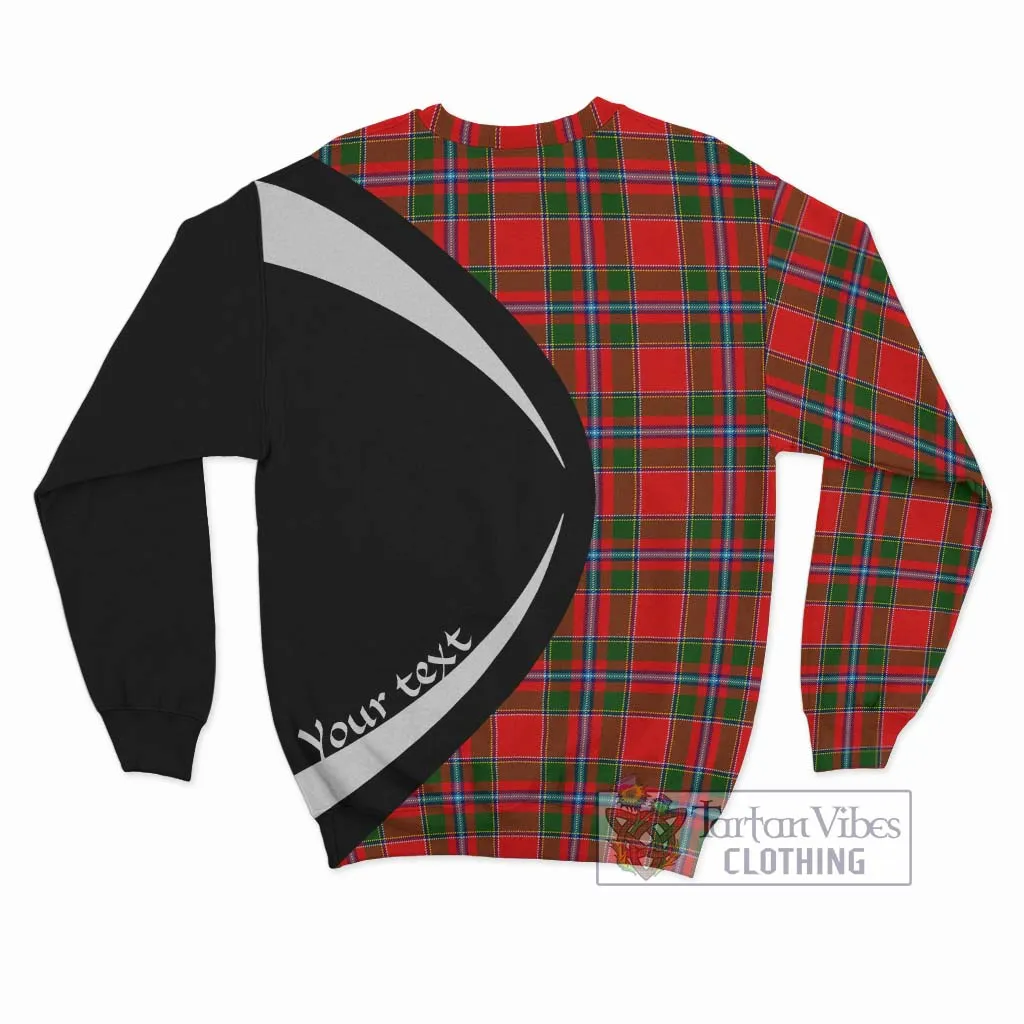 Butter Tartan Sweatshirt with Family Crest Circle Style