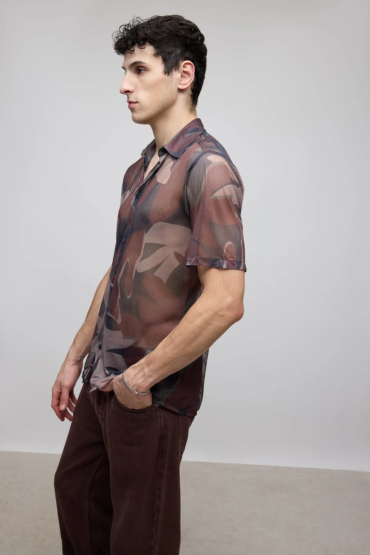 Camouflage Mesh Shirt