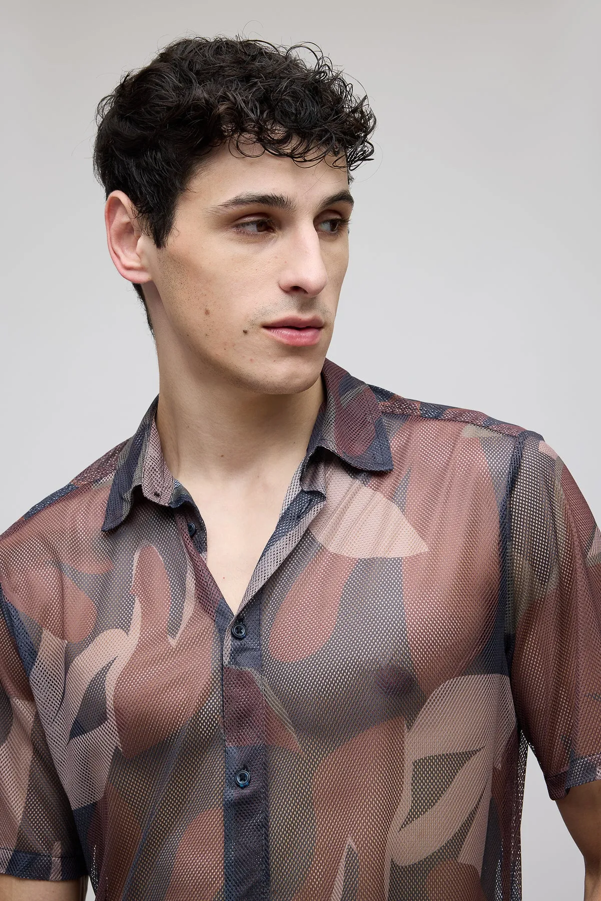 Camouflage Mesh Shirt