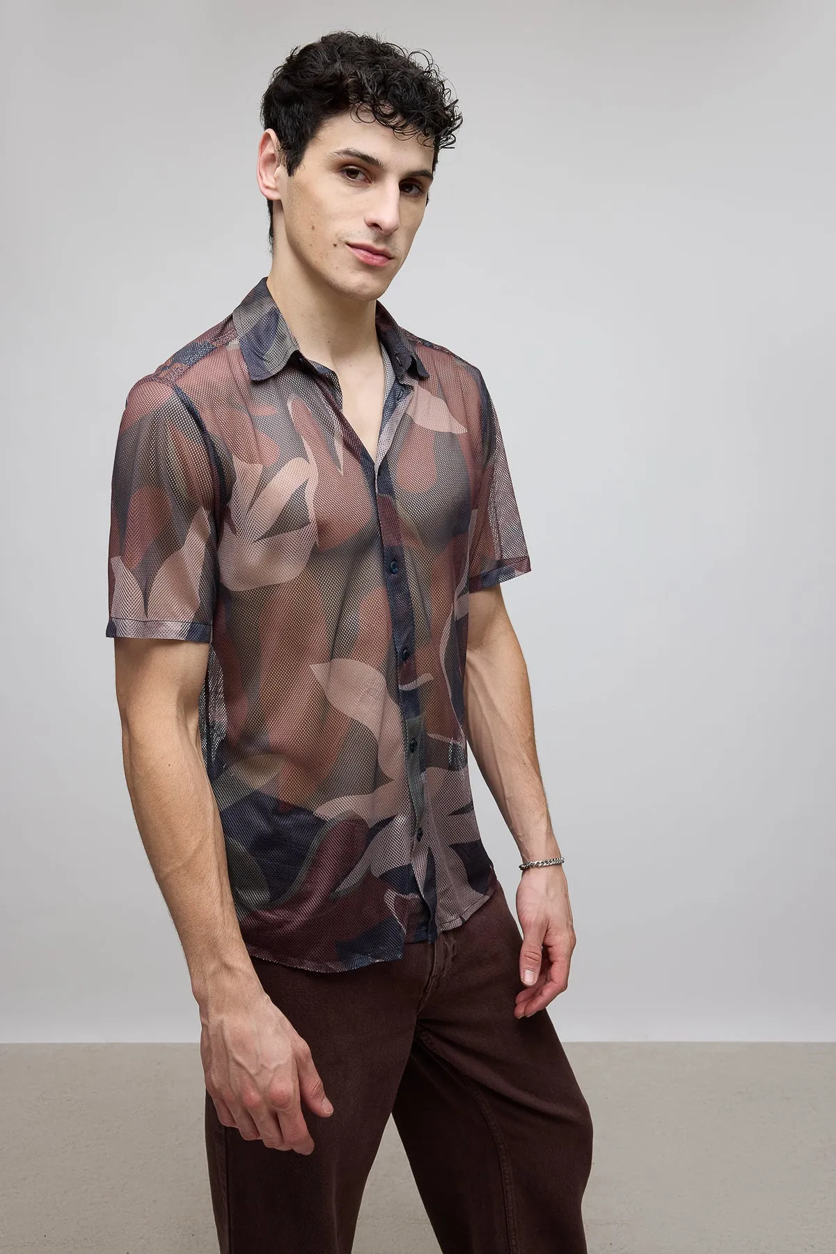 Camouflage Mesh Shirt