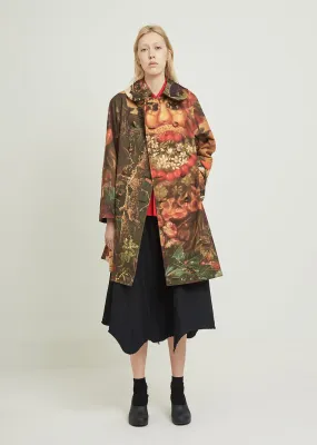 Canvas Inkjet Print F Pattern Down Coat