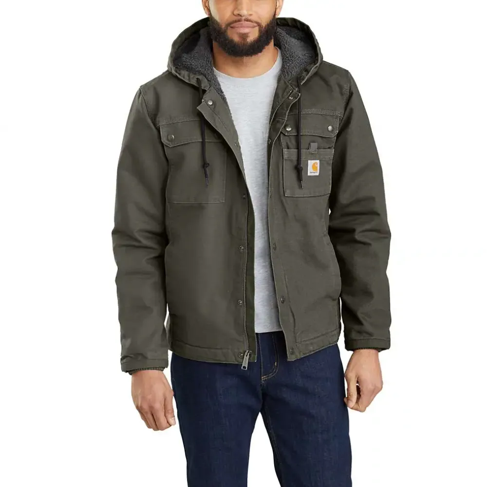 Carhartt 103826 Relaxed Fit Washed Duck Sherpa Lined Utility Jacket