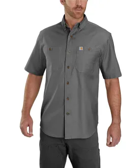 Carhartt Rugged Flex Rigby Short Sleeve Work Shirt - Gravel