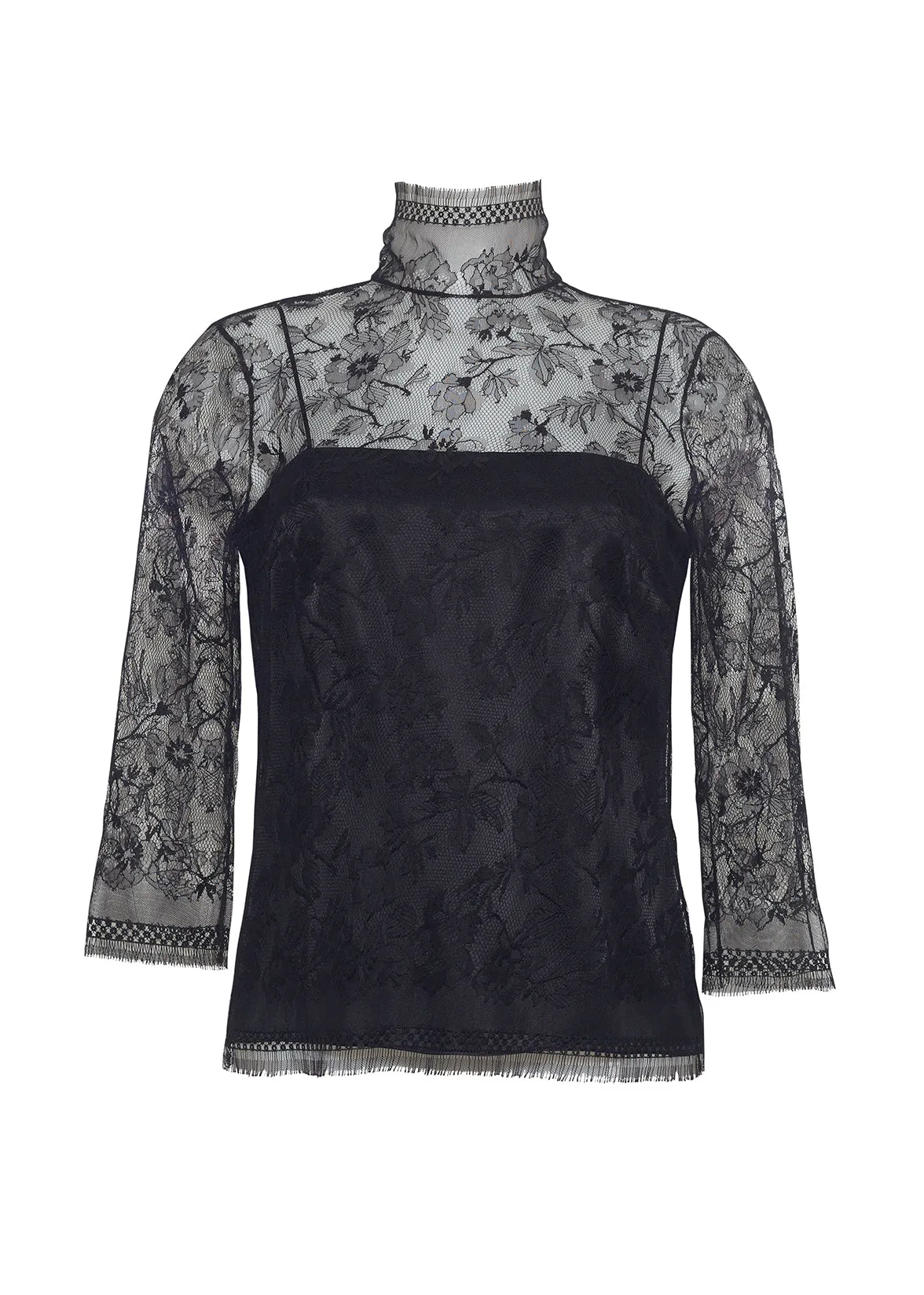 chantilly lace turtleneck