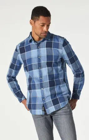 CHECK SHIRT IN INDIGO CHECK