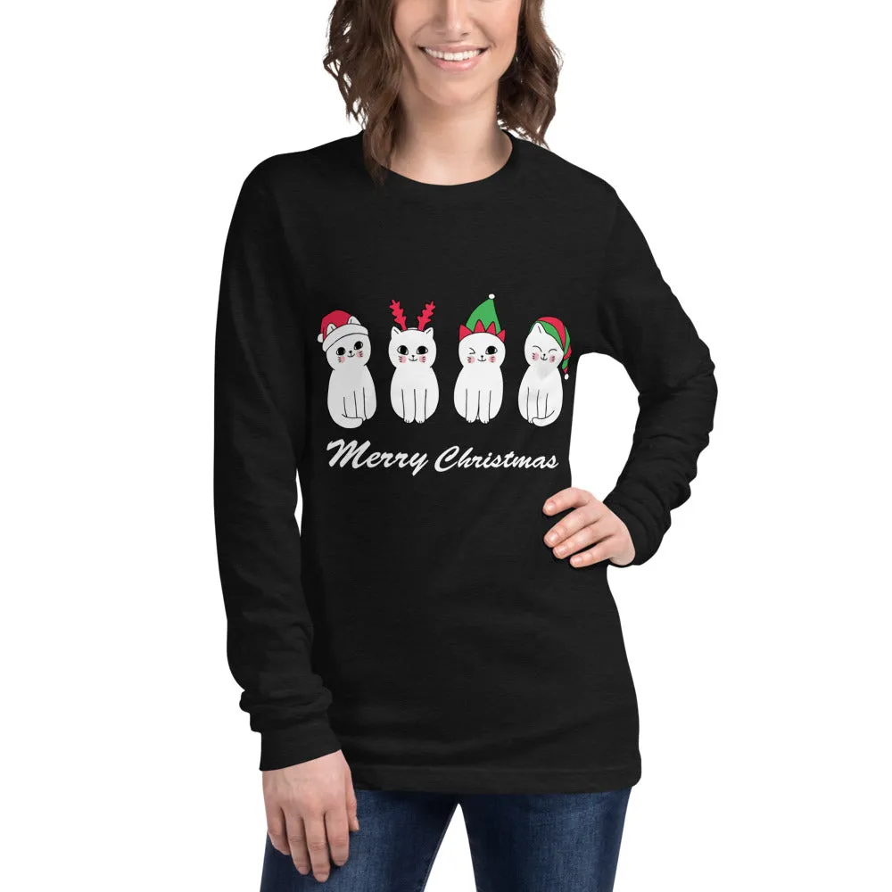 Christmas Cats Women's Long Sleeve Tee