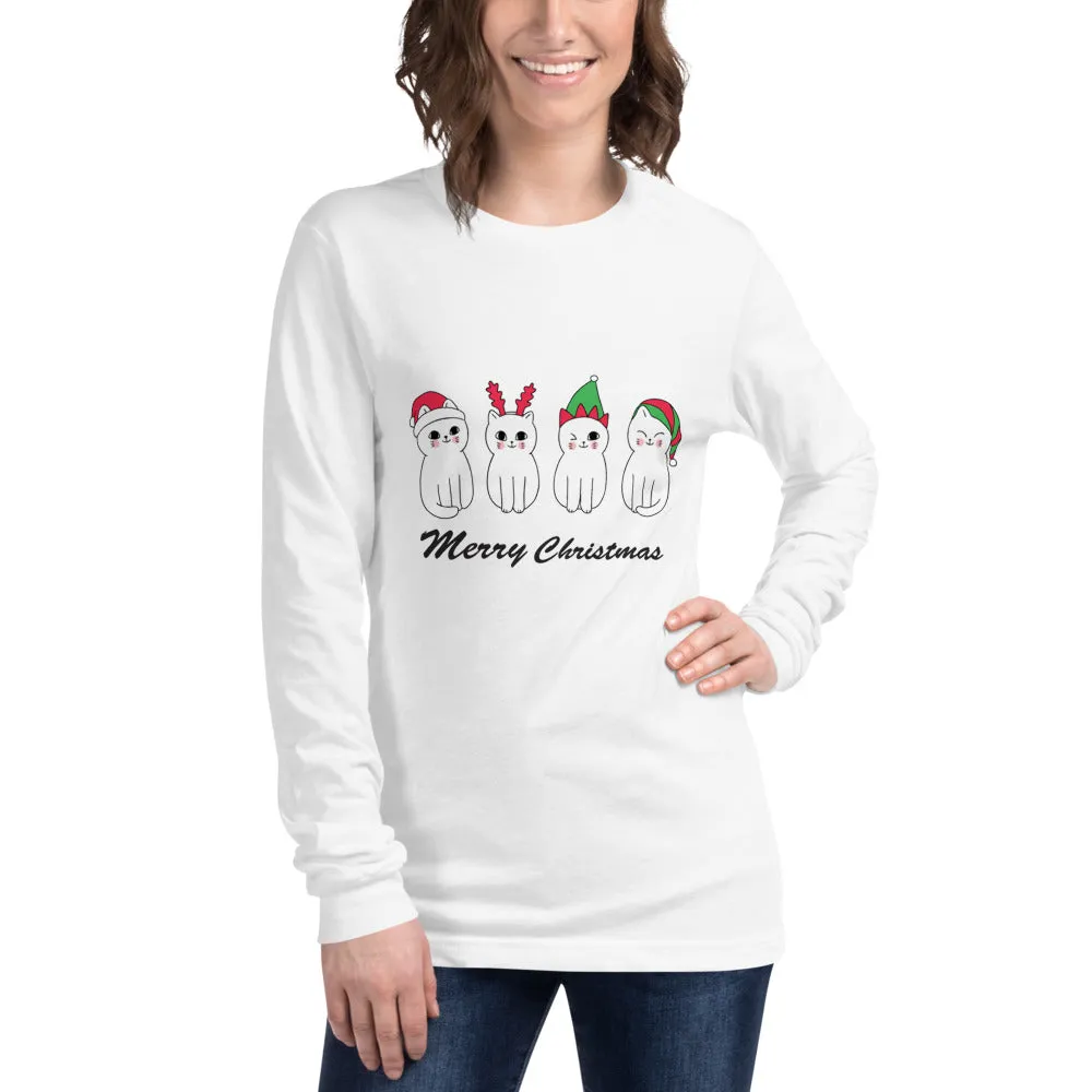 Christmas Cats Women's Long Sleeve Tee