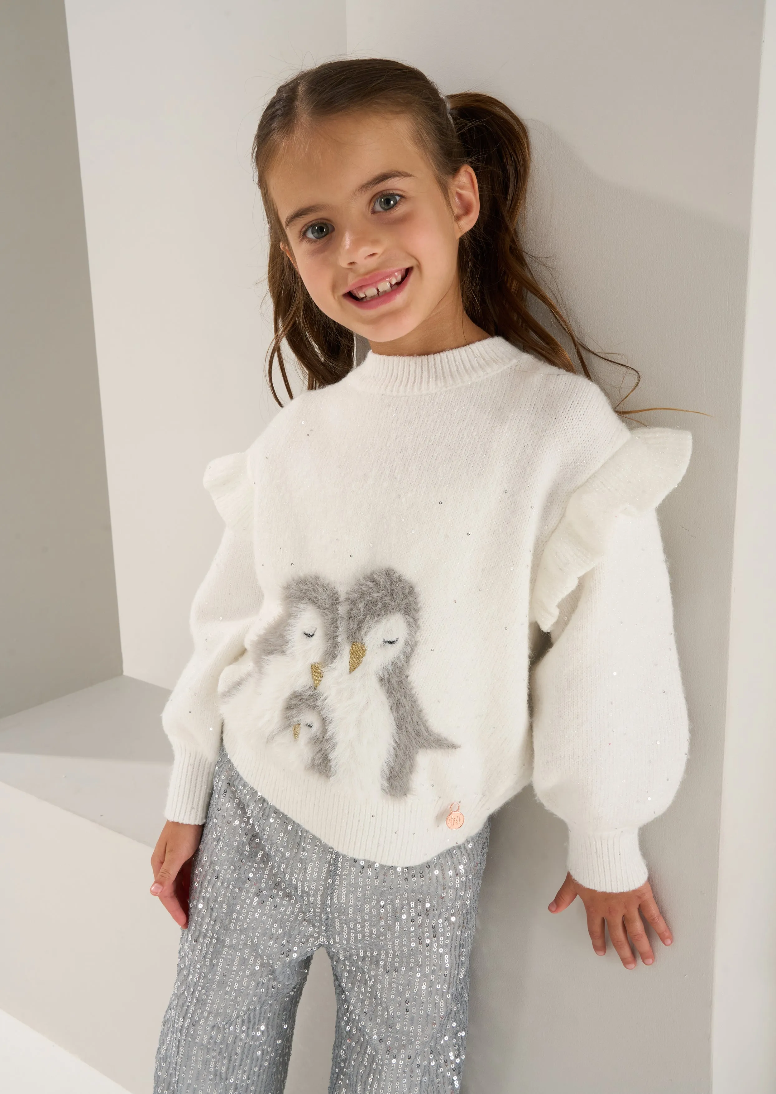 Clara Penguin Sequin Jumper