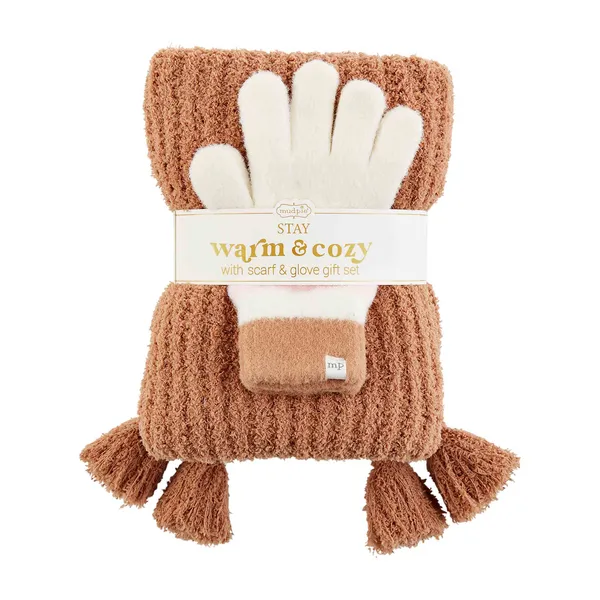 Color Block Glove & Scarf Set