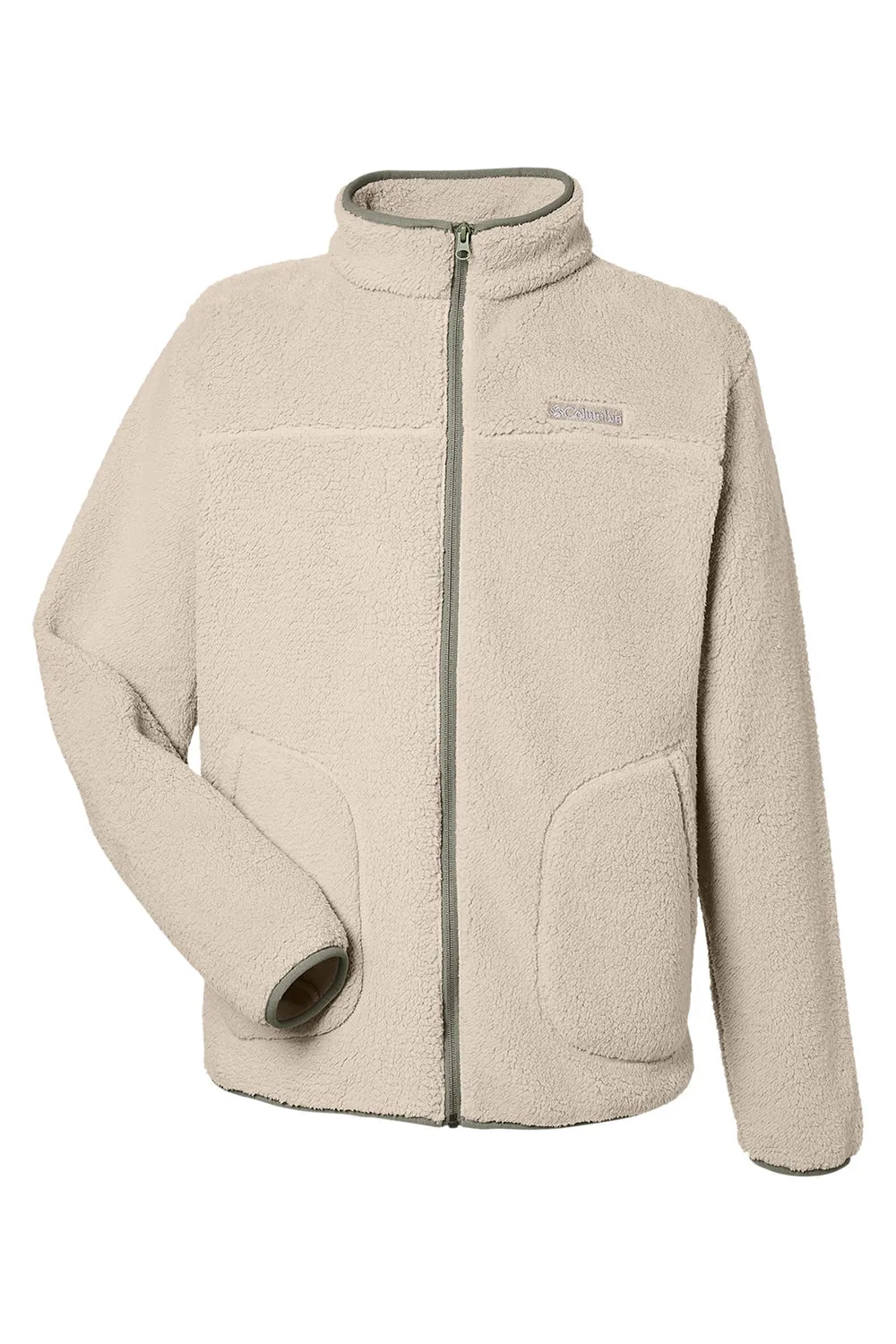 Columbia Mens Rugged Ridge II Sherpa Fleece Full Zip Jacket - Ancient Fossil - Closeout