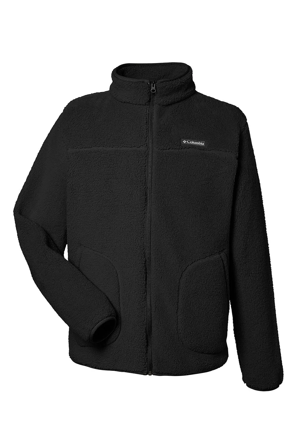 Columbia Mens Rugged Ridge II Sherpa Fleece Full Zip Jacket - Black - Closeout