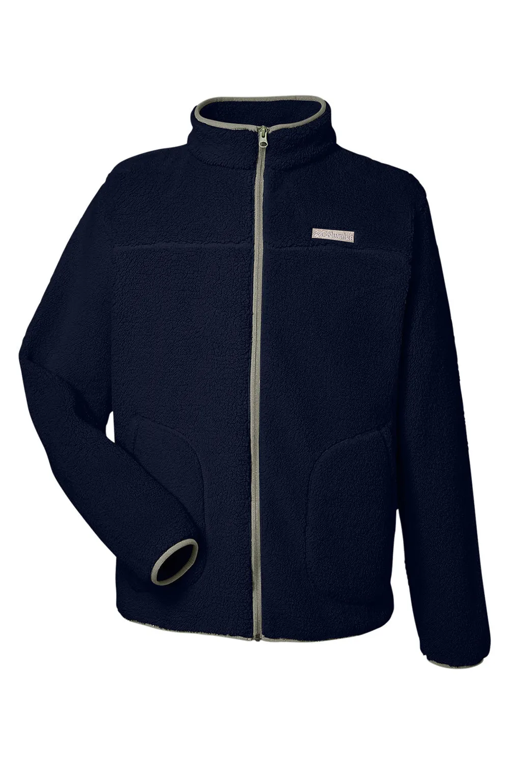 Columbia Mens Rugged Ridge II Sherpa Fleece Full Zip Jacket - Collegiate Navy Blue - Closeout