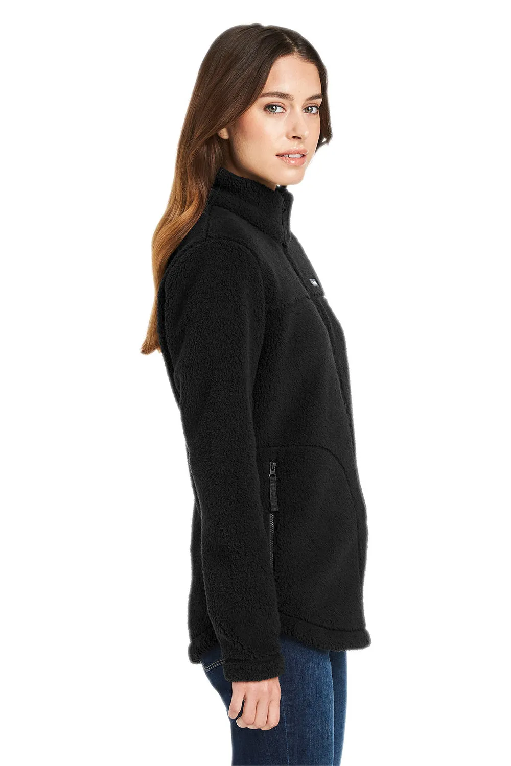 Columbia Womens West Bend Sherpa Fleece Full Zip Jacket - Black - Closeout