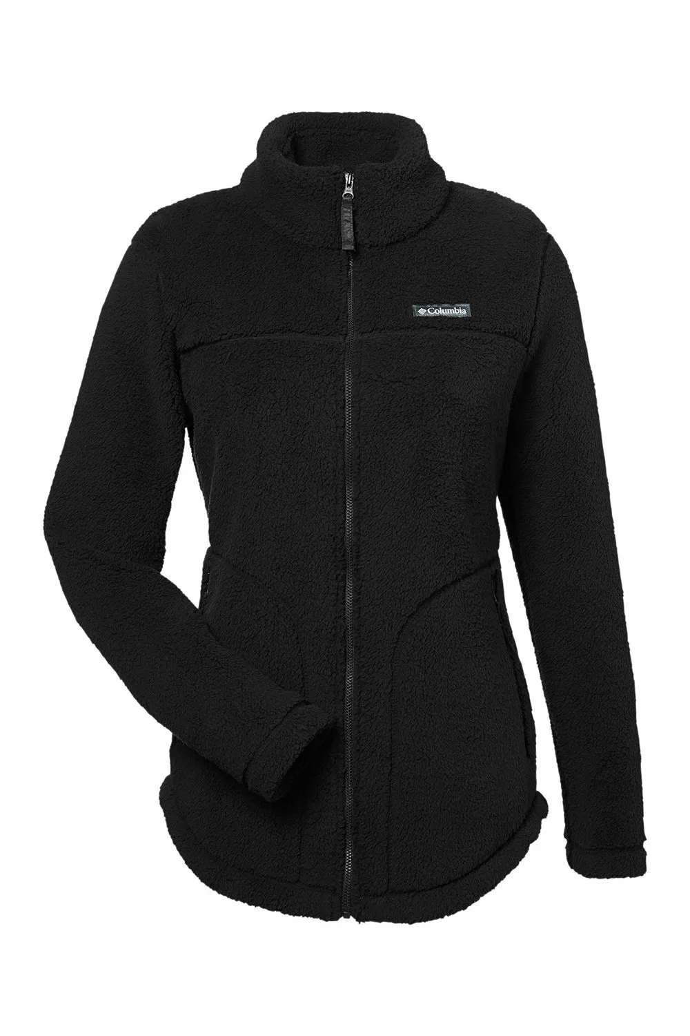 Columbia Womens West Bend Sherpa Fleece Full Zip Jacket - Black - Closeout