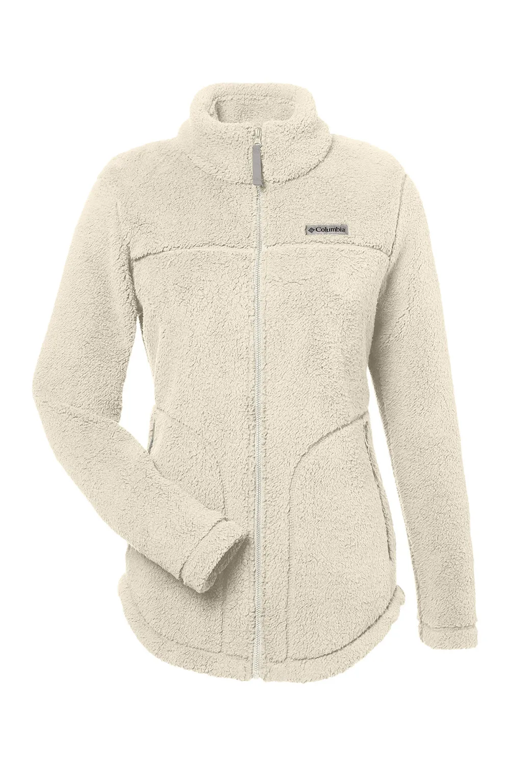 Columbia Womens West Bend Sherpa Fleece Full Zip Jacket - Chalk - Closeout