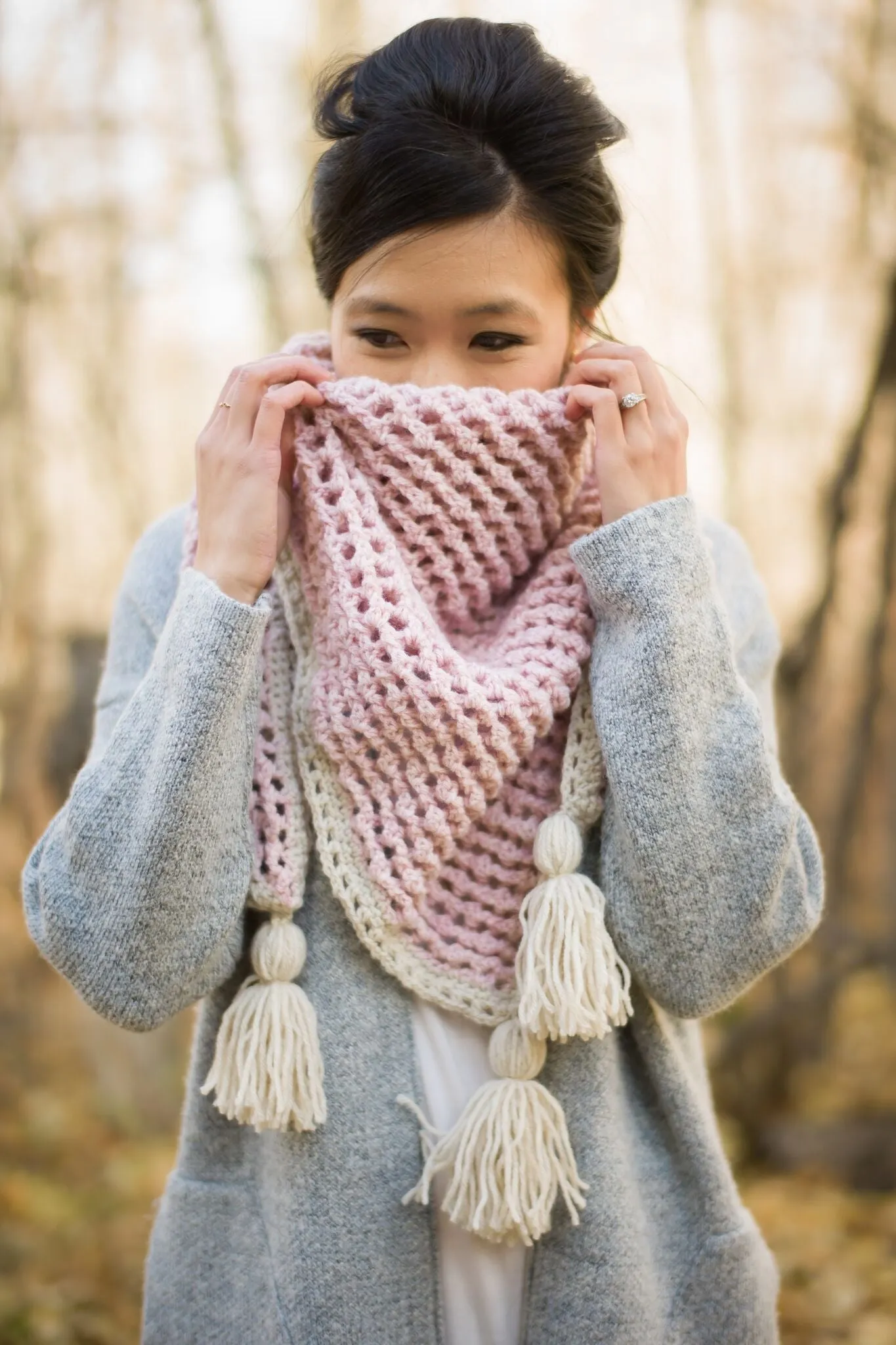 Crochet Kit - Crosswinds Triangle Scarf