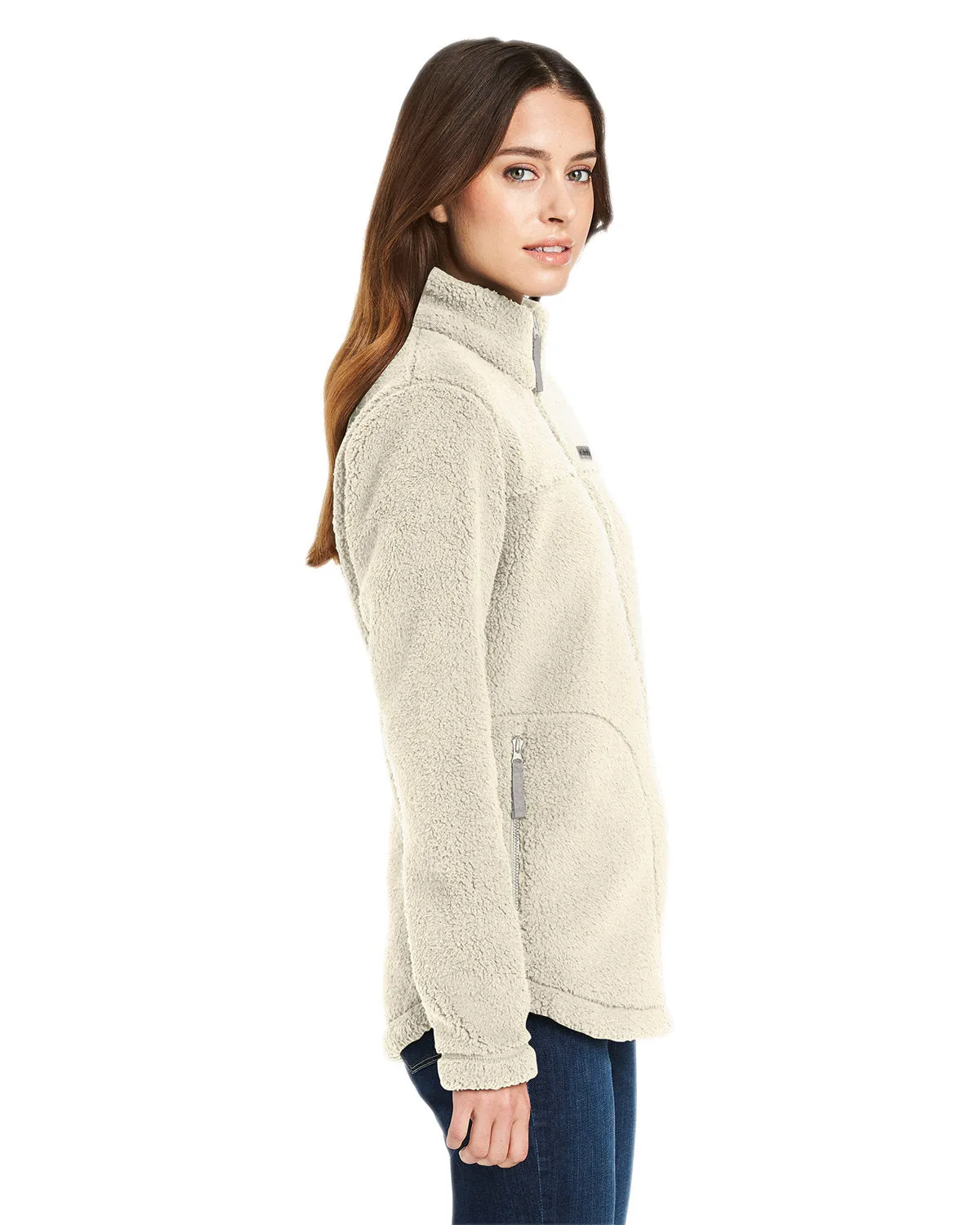 Custom Columbia Ladies West Bend Sherpa Fleece, Chalk