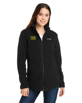 Custom Columbia Ladies West Bend Sherpa Full-Zip Fleece Jacket, Black