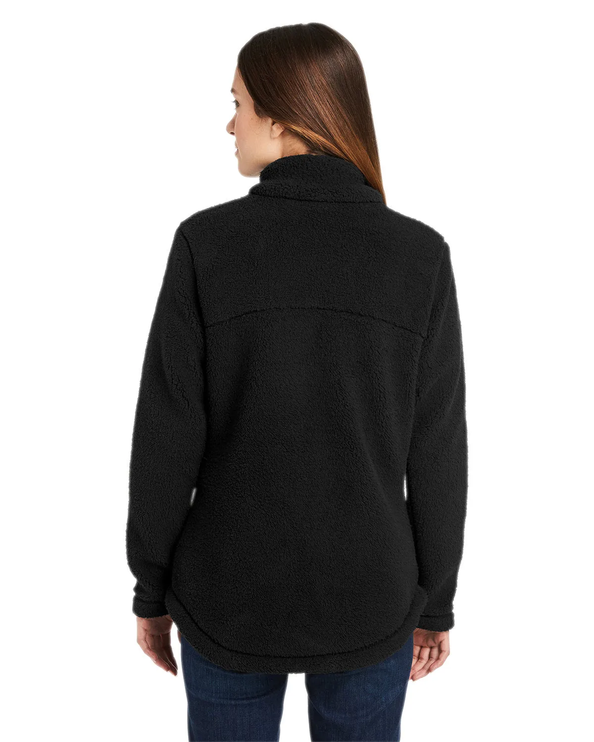 Custom Columbia Ladies West Bend Sherpa Full-Zip Fleece Jacket, Black