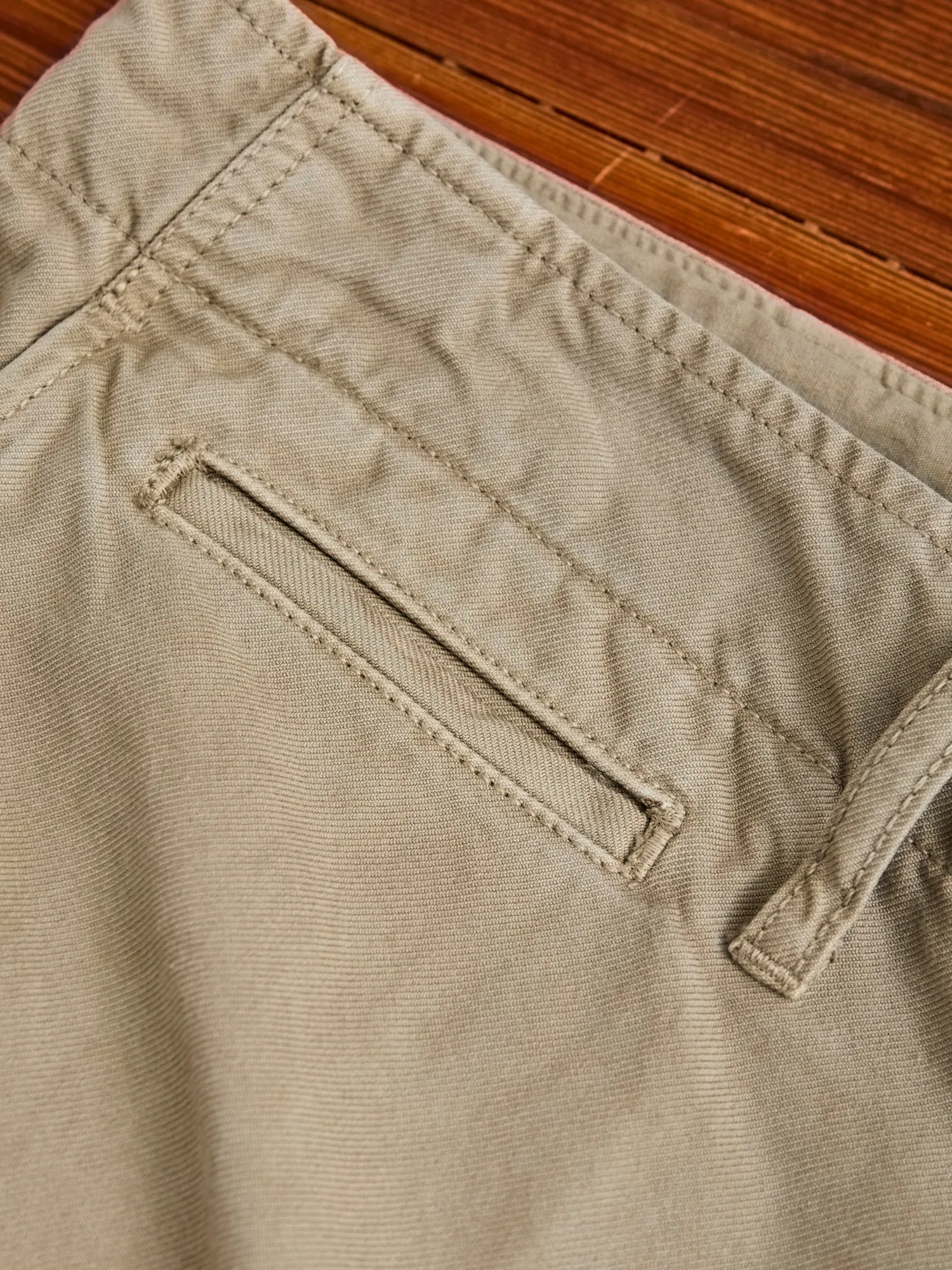 Damaged Field Chino Pants in Beige