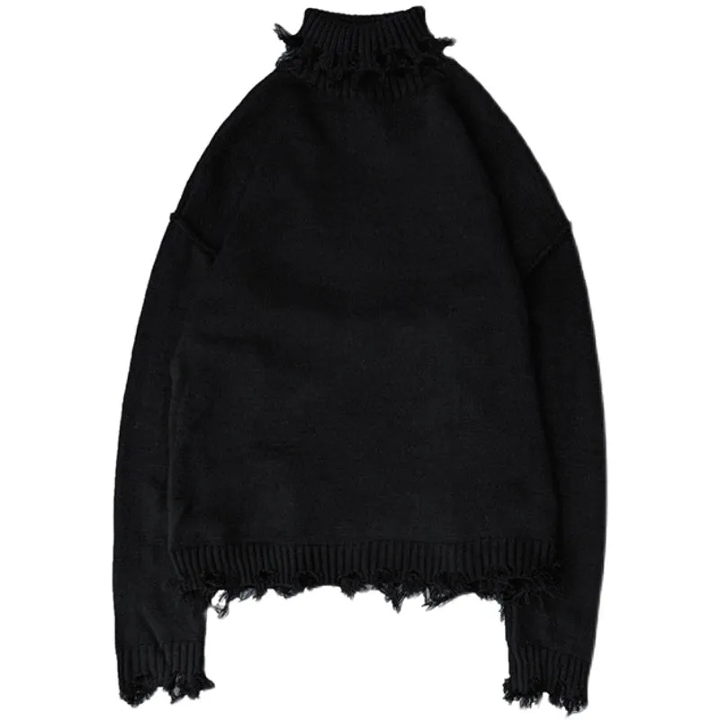 Damaged Turtleneck Sweater