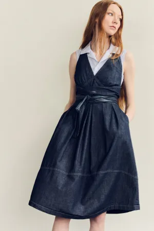 Denim Halter Dress