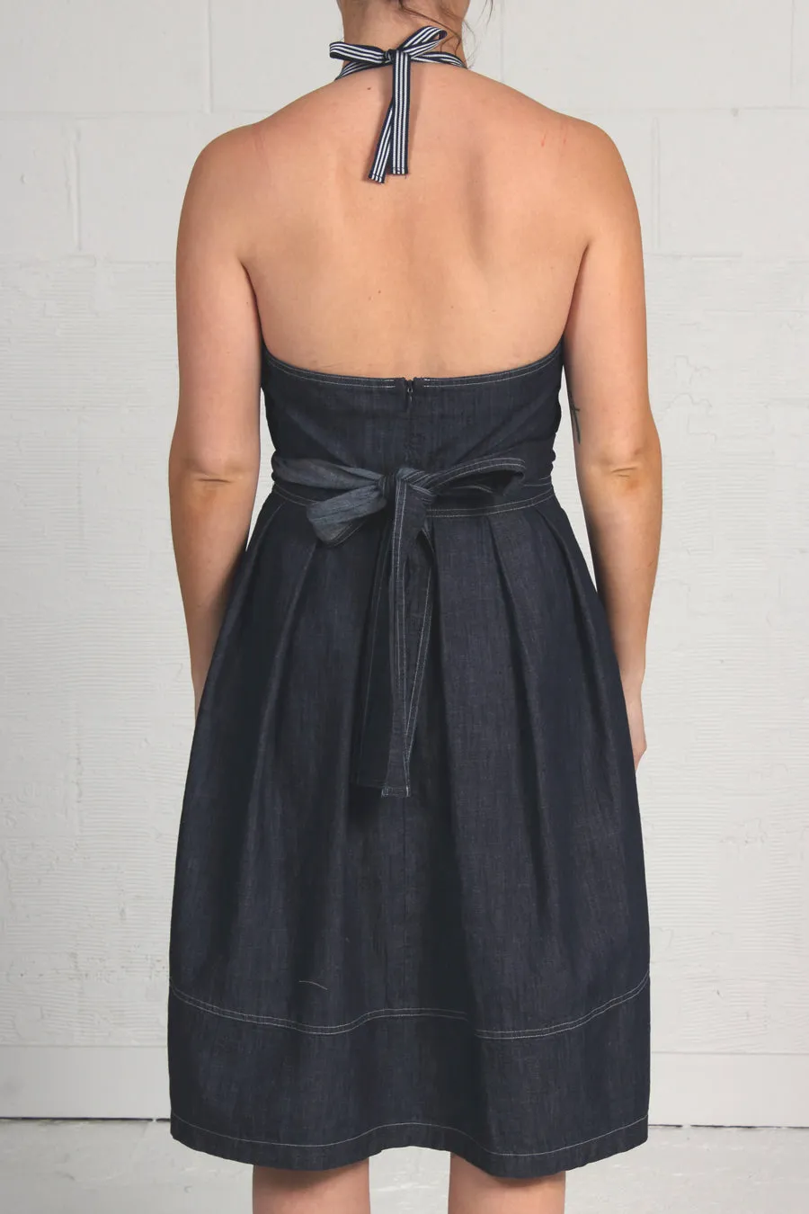 Denim Halter Dress