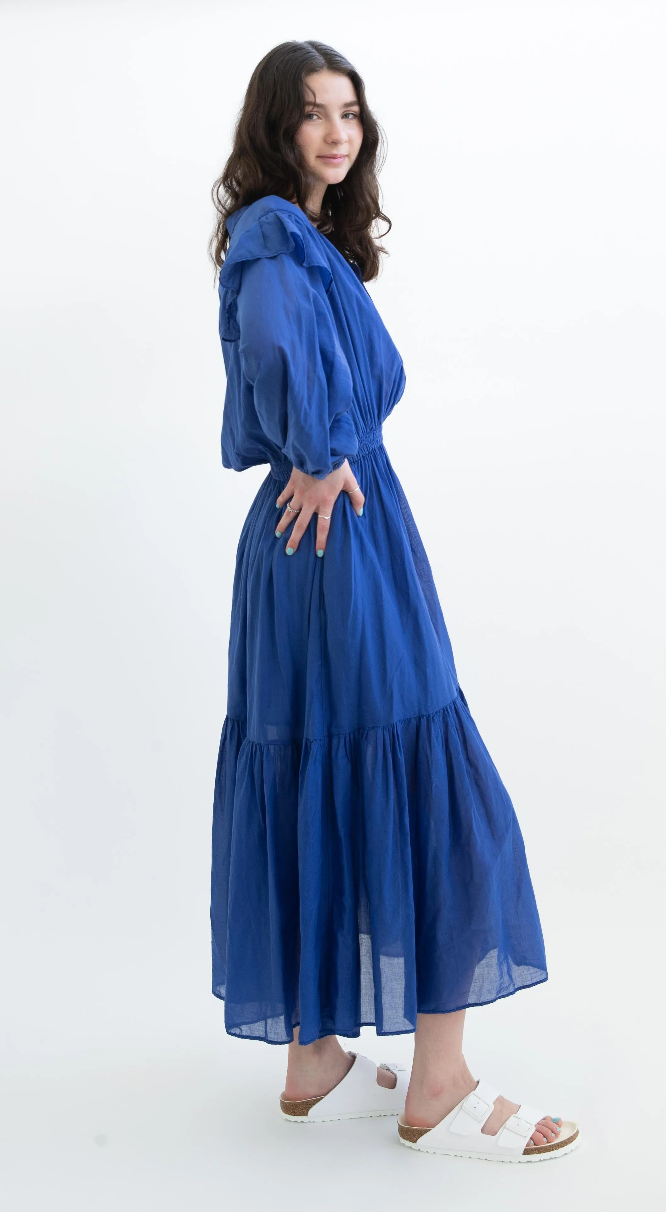 Devotion Twins Falasana Dress in Blue