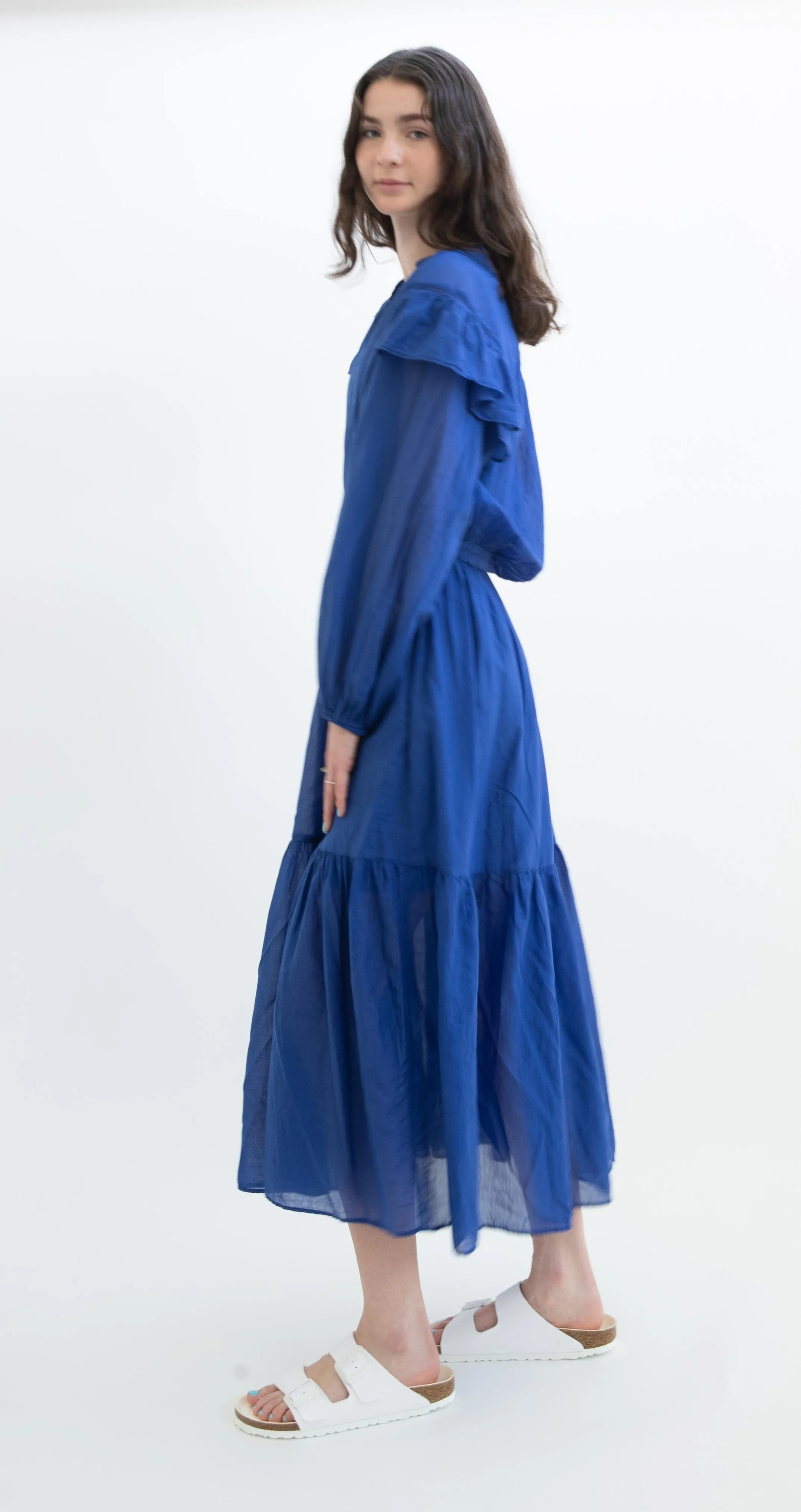 Devotion Twins Falasana Dress in Blue