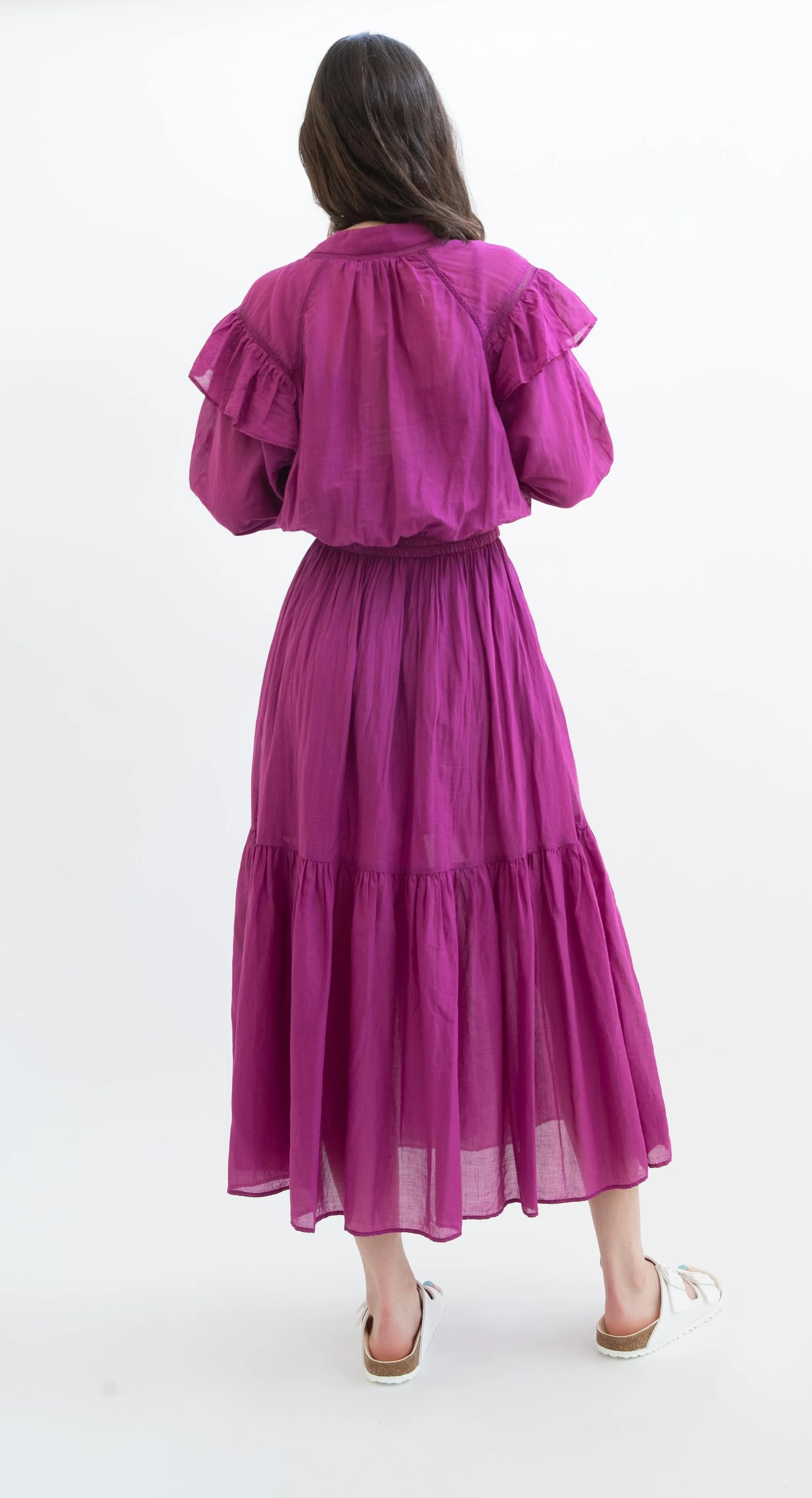 Devotion Twins Falasana Dress in Violet