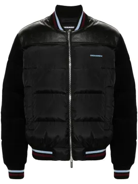 DSQUARED2 Mixed Puffer Bomber Jacket for Men