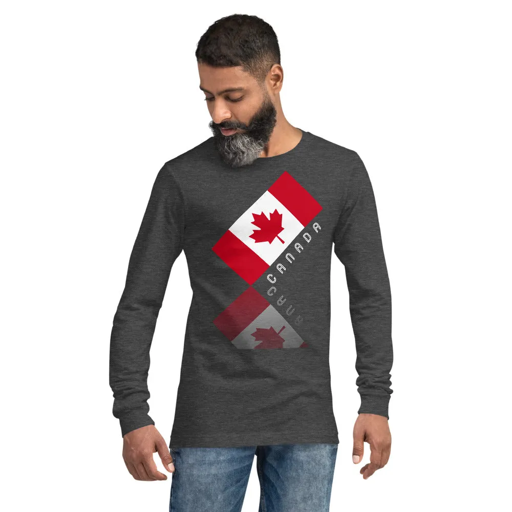 Elegant Maple Leaf Canada Unisex Long Sleeve Tee