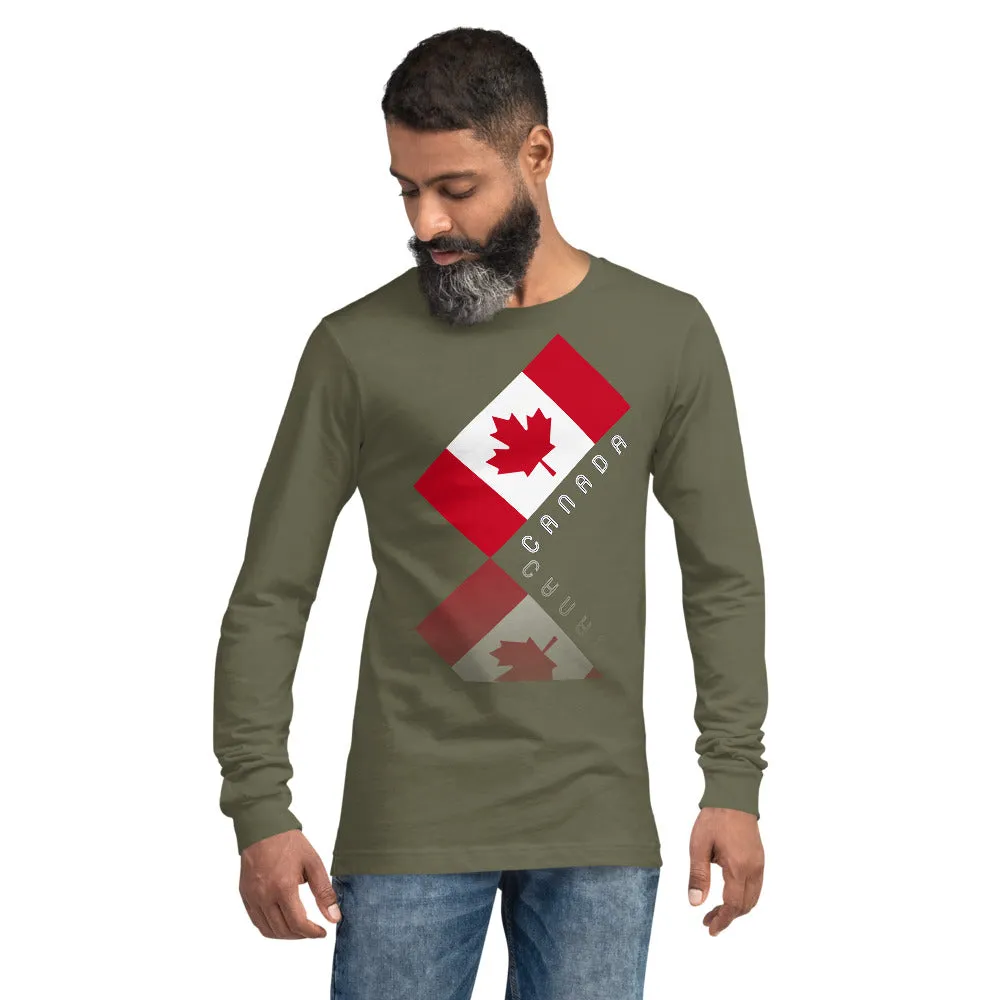 Elegant Maple Leaf Canada Unisex Long Sleeve Tee