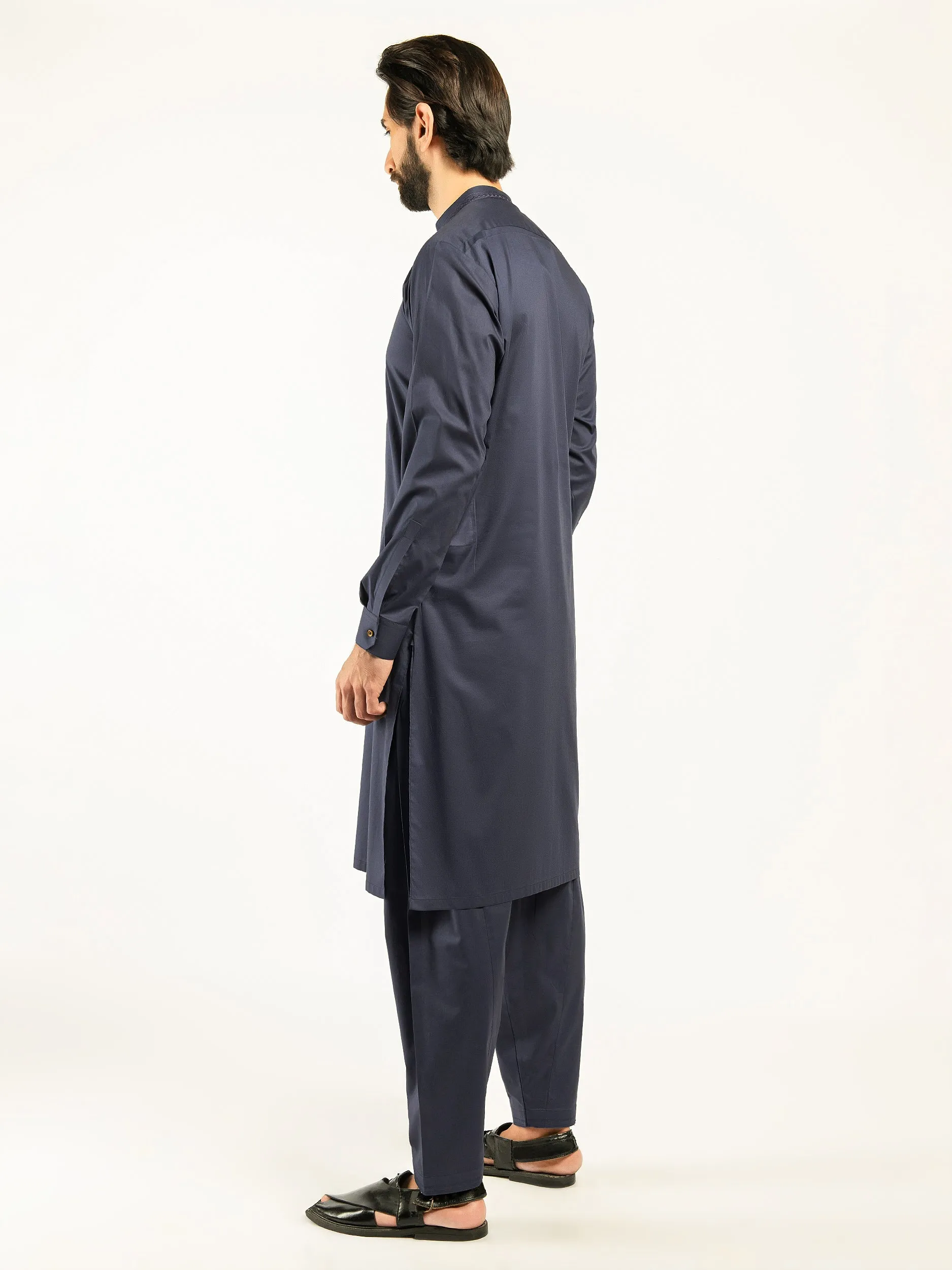 Embroidered Cotton Suit