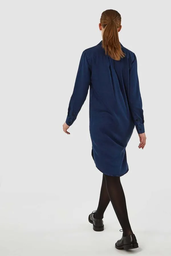 Emiko Dress in Blue Blue Tencel