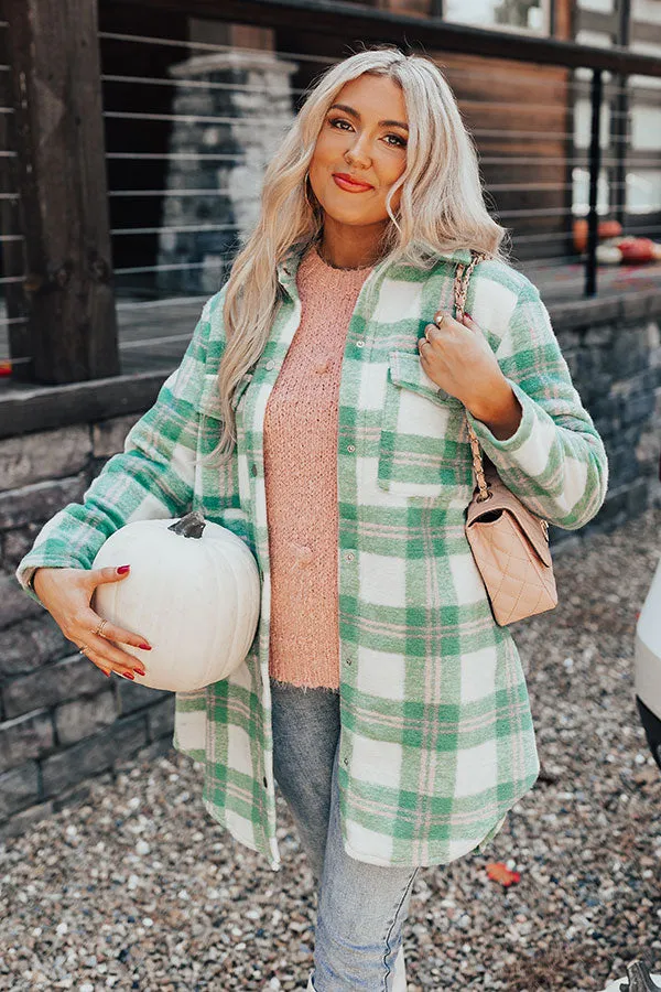 Fireside Crackle Plaid Coat