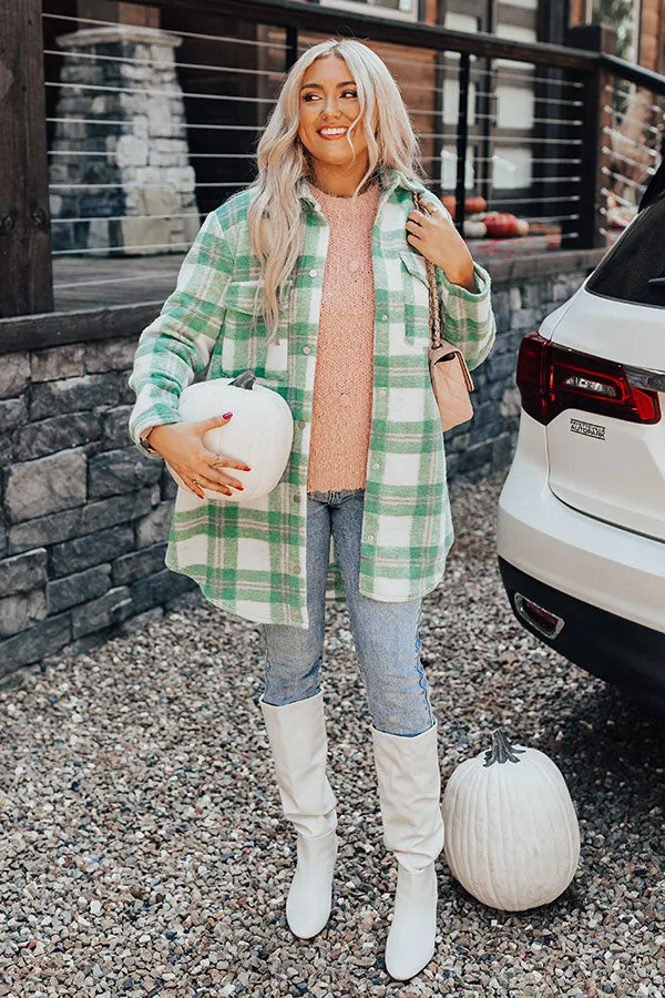 Fireside Crackle Plaid Coat