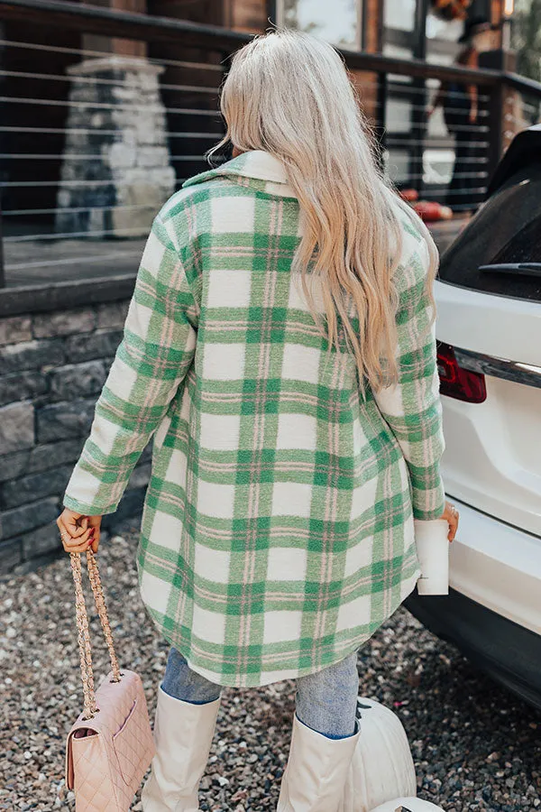 Fireside Crackle Plaid Coat