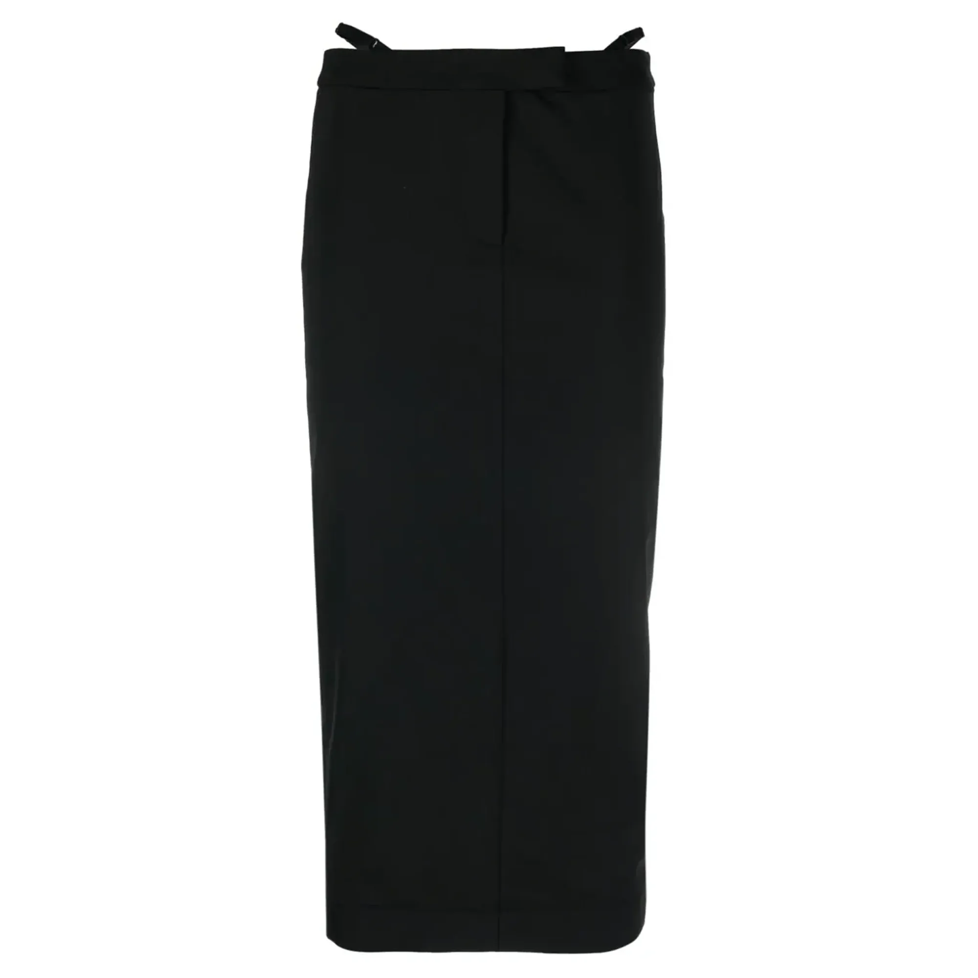 Fitted Long Skirt With Logo