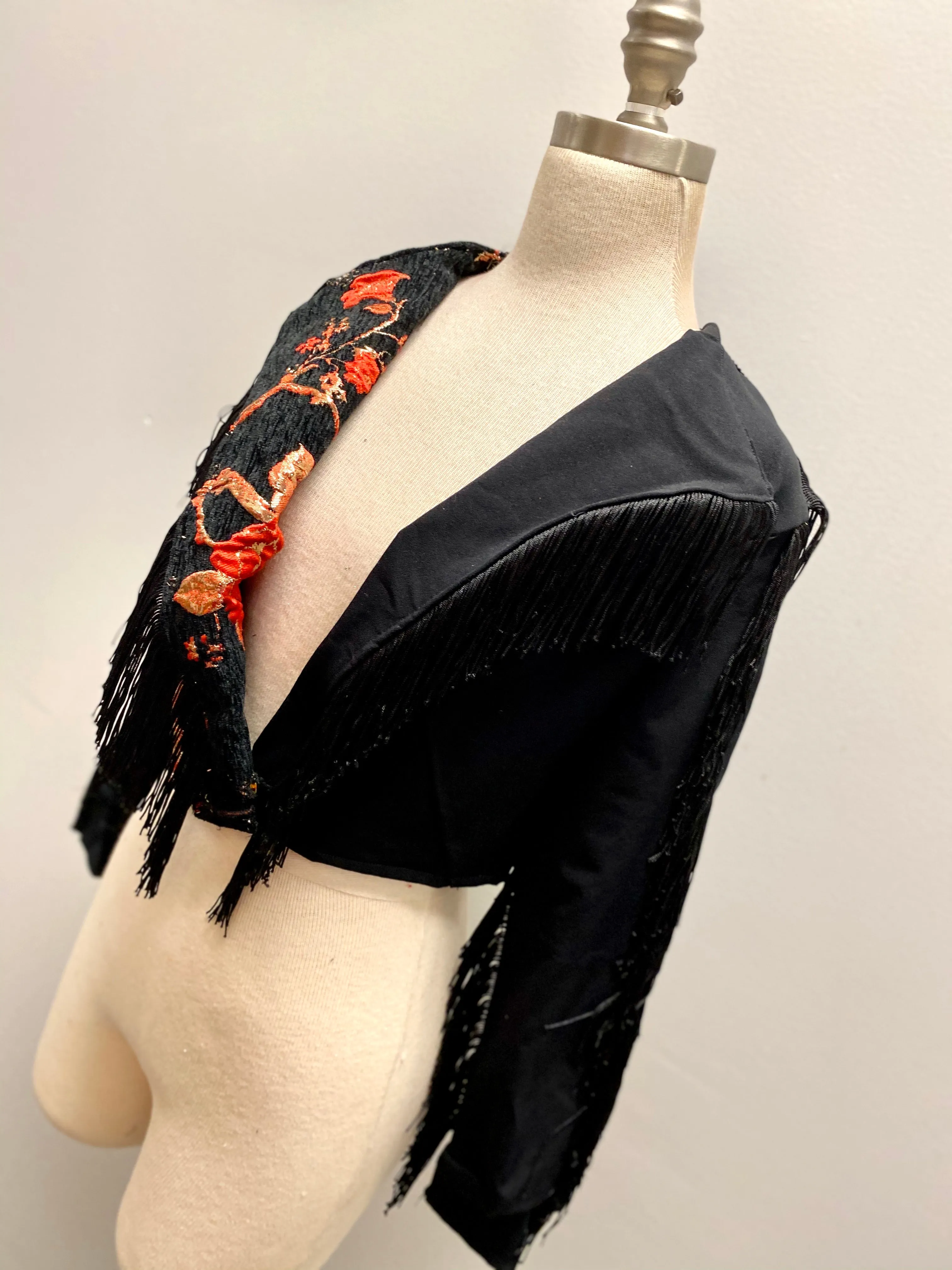 “Fringe and roses” jacket