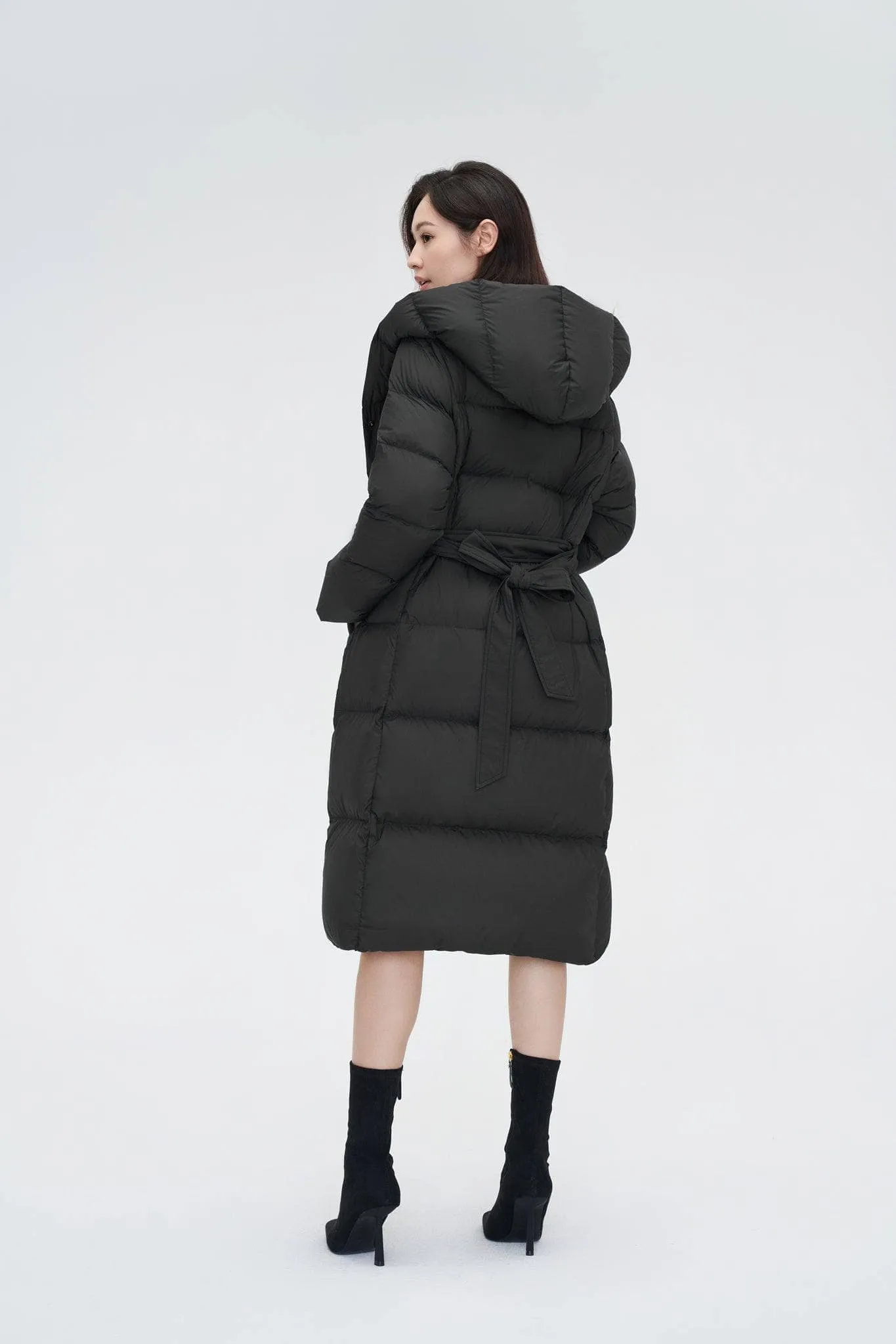 Full Length Hooded Down Jacket