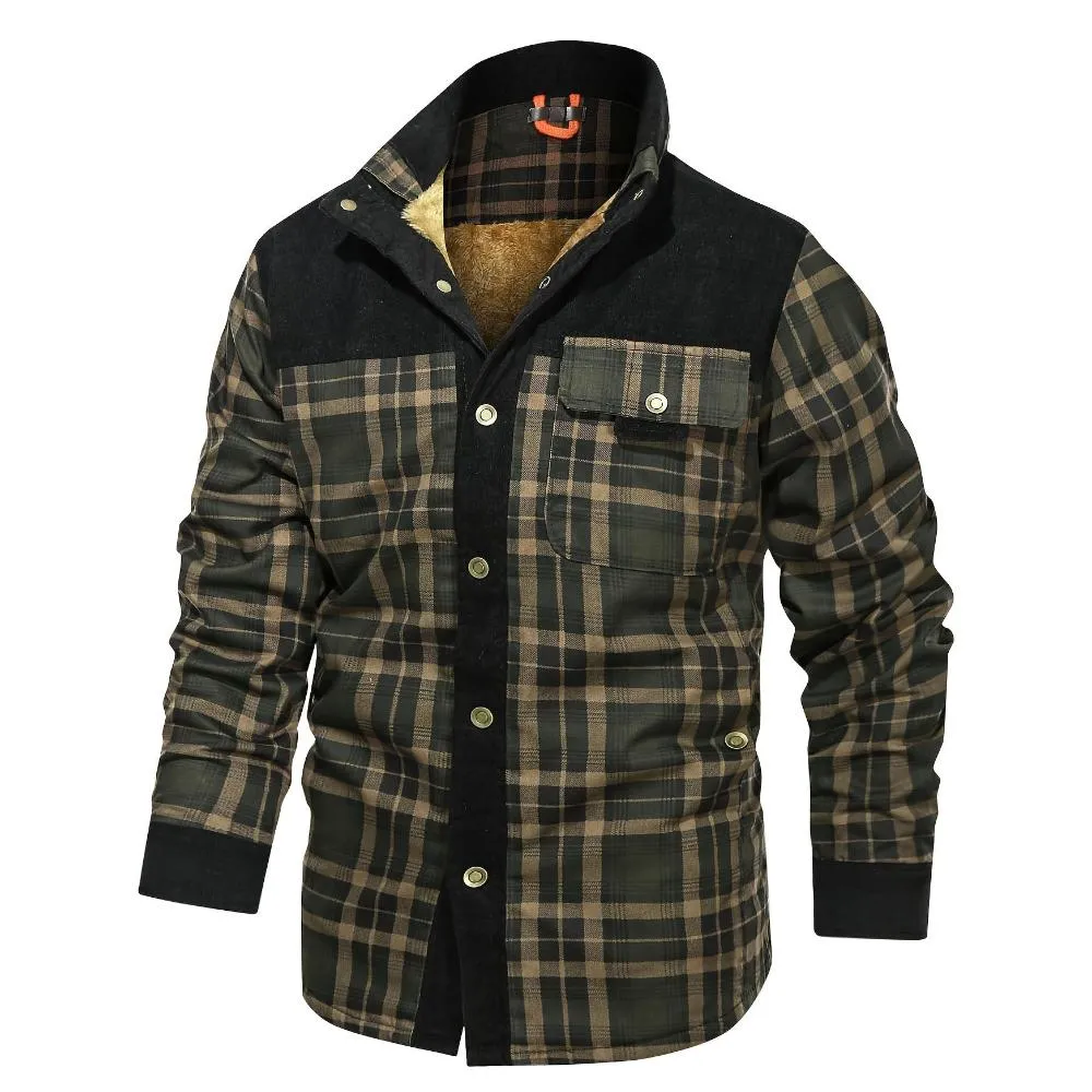 Gaultier™ | Warm Sherpa-Lined Flannel Jacket