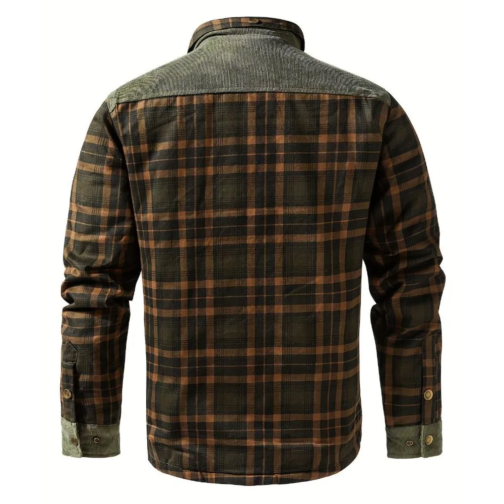 Gaultier™ | Warm Sherpa-Lined Flannel Jacket