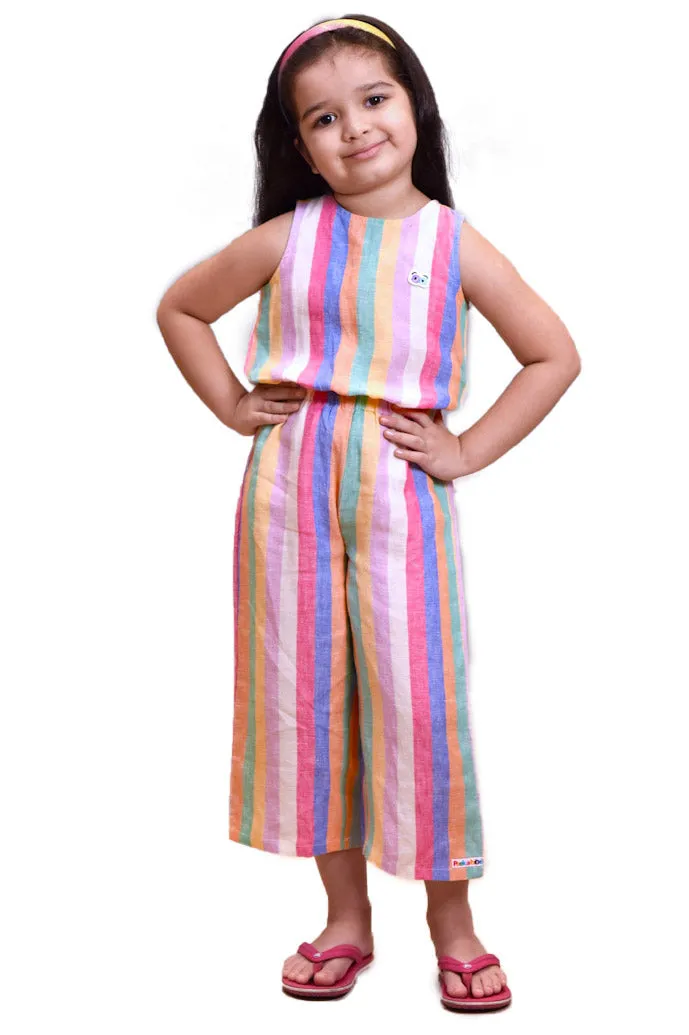 Girls Jujubes Multi Color Jumpsuit