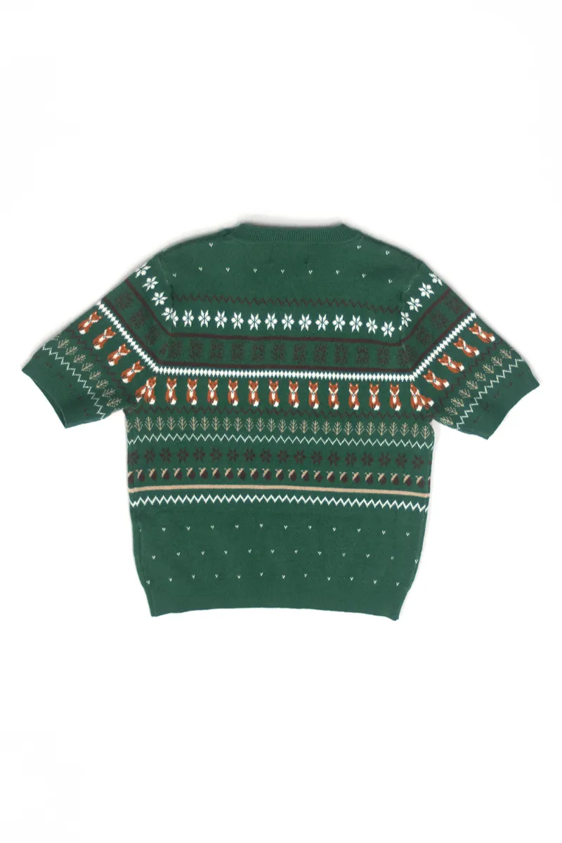 Green Vixey Knit Jumper