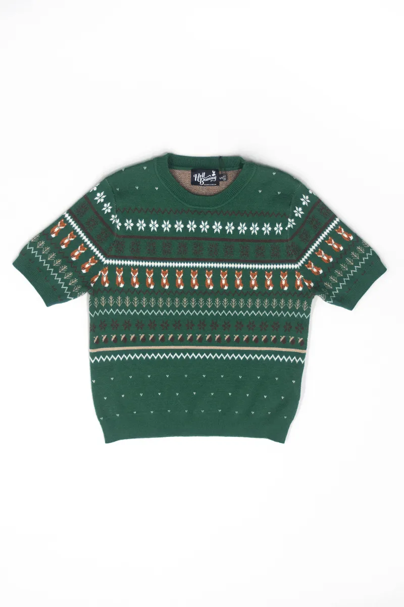 Green Vixey Knit Jumper