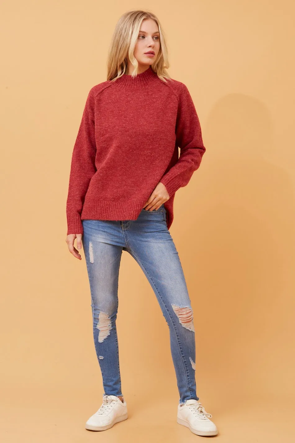 GRETCHEN SOLID KNIT JUMPER